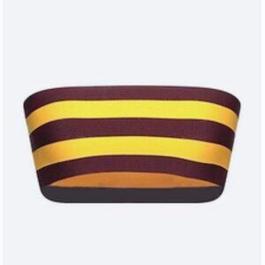 Stella McCartney Stripes Bandeau Bikini Top size 8